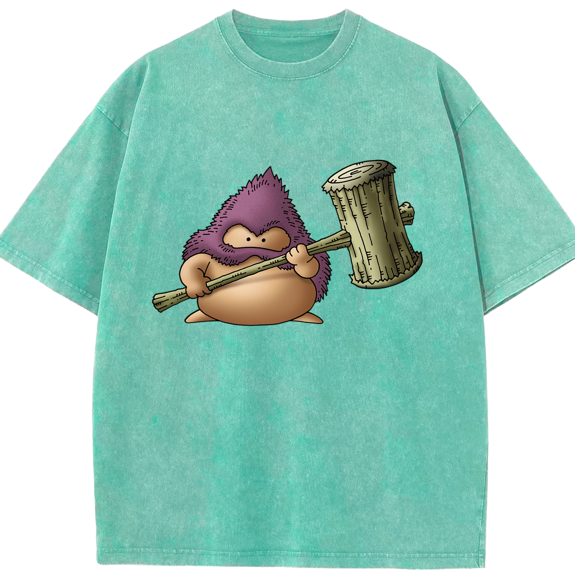 （画像用） ドラゴンクエスト Doragon Kuesuto Dragon Quest 綿100% ヴィンテージ風 半袖Tシャツ（フロントプリント）